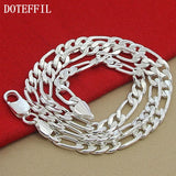 925 Silver 8mm Chain Necklace Statement Jewelry