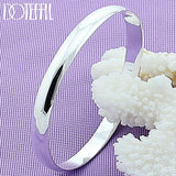 925 Silver 8mm Bangle Bracelet For Wedding Engagement Charm Party