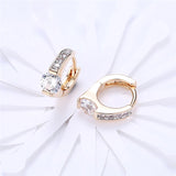 925 Silver Zircon Diamond Earrings for Women Wedding Party