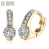 925 Silver Zircon Diamond Earrings for Women Wedding Party
