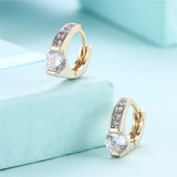 925 Silver Zircon Diamond Earrings for Women Wedding Party