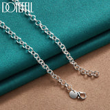 925 Silver Key Lock Stars Necklace For Woman Wedding Engagement