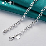 925 Silver Key Lock Stars Necklace For Woman Wedding Engagement