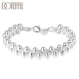 925 Silver Grape Beads Bracelet for Women Wedding