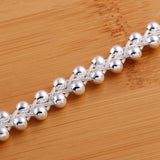 925 Silver Grape Beads Bracelet for Women Wedding