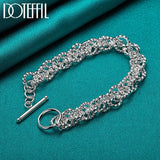 925 Silver Charm Bracelet Chain For Women Wedding Jewelry