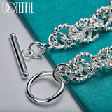 925 Silver Charm Bracelet Chain For Women Wedding Jewelry