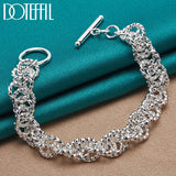 925 Silver Charm Bracelet Chain For Women Wedding Jewelry