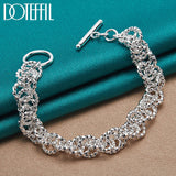 925 Silver Charm Bracelet Chain For Women Wedding Jewelry