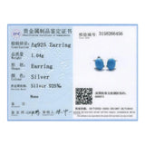 925 Silver Cat Ear Studs Earrings Women Jewelry Wedding Gift