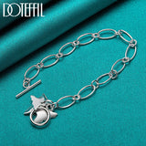 925 Silver Butterfly Pendant Bracelet for Wedding