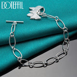 925 Silver Butterfly Pendant Bracelet for Wedding