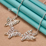Butterfly Pendant Necklace for Women - 925 Silver
