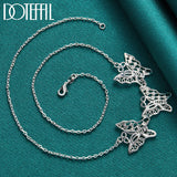 Butterfly Pendant Necklace for Women - 925 Silver