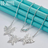 Butterfly Pendant Necklace for Women - 925 Silver