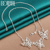Butterfly Pendant Necklace for Women - 925 Silver