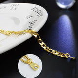 925 Silver Charm Bracelet, 5MM Chain, Women Wedding Jewelry