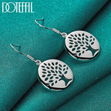 925 Silver Tree Drop Earring Charm for Women