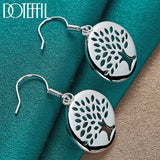 925 Silver Tree Drop Earring Charm for Women