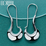 925 Silver Shoe Drop Earrings Women Jewelry Gift