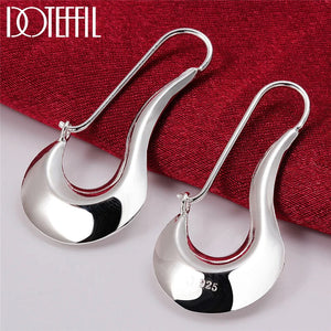 925 Silver Shoe Drop Earrings Women Jewelry Gift