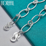 925 Silver Cross Heart Pendant Bracelet for Women
