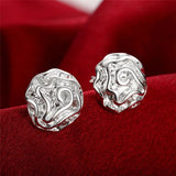925 Silver Roses Stud Earrings for Women - High Quality Jewelry
