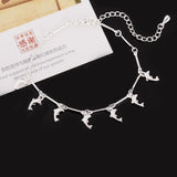 925 Silver Dolphin Pendant Bracelet for Women Wedding Jewelry