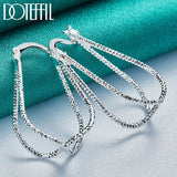 925 Silver Cross Hoop Earring For Women Gift Wedding Jewelry