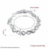 925 Silver Dragon Chain Bracelet Charm Wedding Engagement Jewelry