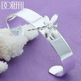 925 Silver Dragonfly Bangle Bracelet Wedding Engagement Party Jewelry