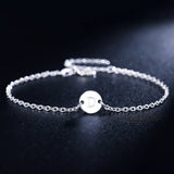 925 Silver Alphabet Tag Chain Bracelet For Women