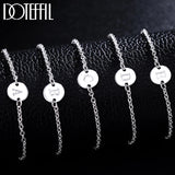 925 Sterling Silver Alphabet Tag Bracelet for Women