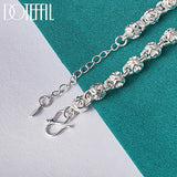 925 Silver Faucet Chain Bracelet Wedding Engagement Party Jewelry