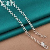 925 Silver Roman Numerals Pendant Necklace For Women