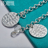 925 Silver Round Grain Bracelet Chain for Women Wedding Engagement