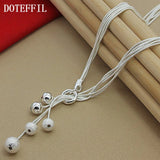925 Silver Snake Chain Necklace for Women 18 Inches