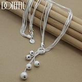 925 Silver Snake Chain Necklace for Women 18 Inches