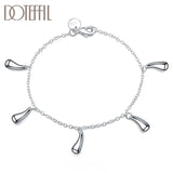 925 Silver Raindrop Bracelet Wedding Jewelry