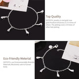 925 Silver Raindrop Bracelet Wedding Jewelry
