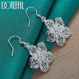 925 Silver Star Drop Earrings Wedding Jewelry