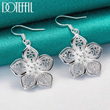 925 Silver Star Drop Earrings Wedding Jewelry