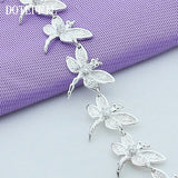 925 Silver Dragonfly Bracelet Women's Wedding Jewelry