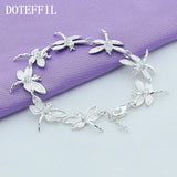 925 Silver Dragonfly Bracelet For Women Wedding Jewelry