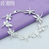 925 Silver Dragonfly Bracelet Women's Wedding Jewelry