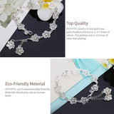925 Silver Flower Bridal Bracelet Wedding Jewelry