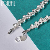 925 Silver Grape Beads Chain Bracelet For Women