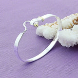 925 Silver Bead Bangle Bracelet Wedding Engagement Charm Jewelry