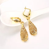 925 Silver Raindrop Earrings Wedding Party Jewelry