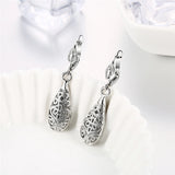 925 Silver Raindrop Earrings Wedding Party Jewelry